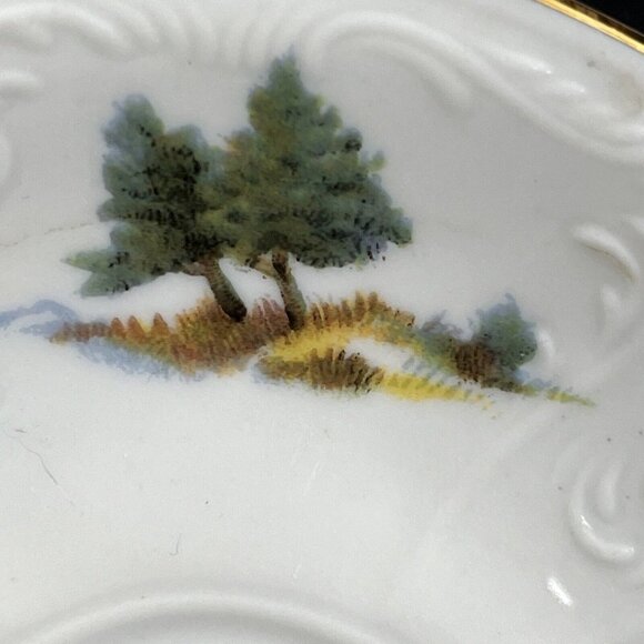 BERNADOTTE CZECH REPUBLIC WILDLIFE GROUSE ESPRESSO DEMITASSE SAUCER ONLY - Picture 3 of 6